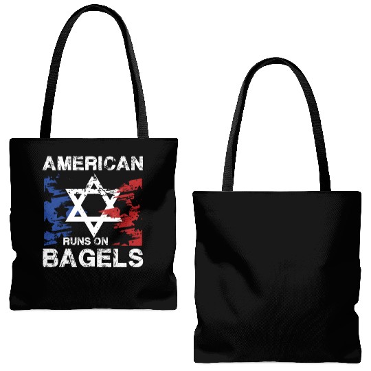 American Pride with Star and Bagel Spirit Tote Bags (AOP)