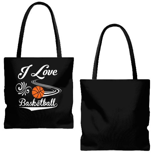 I love basketball Tote Bags (AOP)