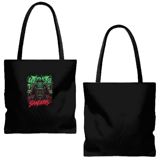 Urban Shadow Samurai Tote Bags (AOP)
