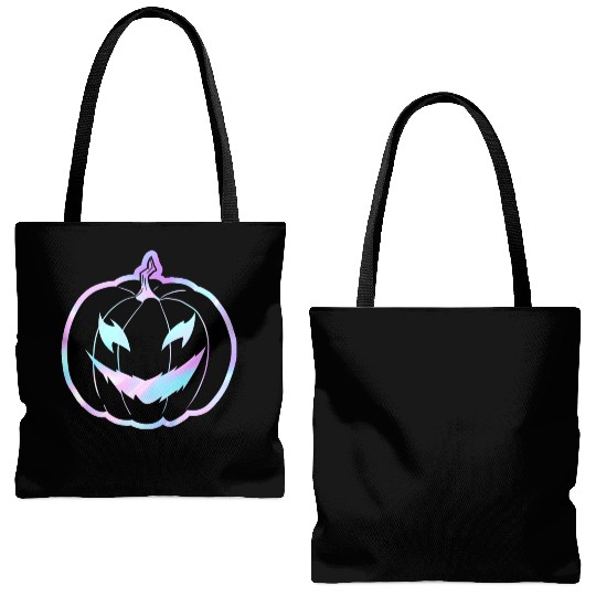 Glow-In-The-Dark Jack-o-Lantern Tote Bags (AOP)