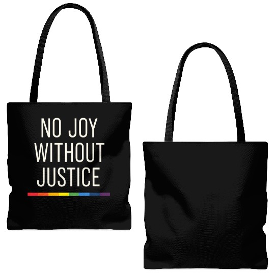 Queer Pride Queer Joy LGBTQ+ Affirmation Trans Tote Bags (AOP)