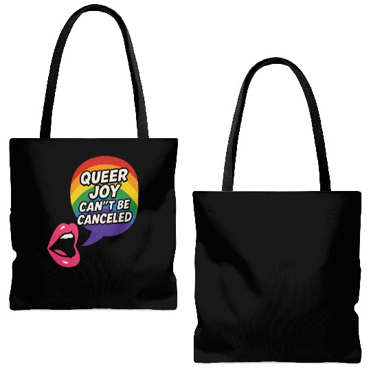 Queer Pride Queer Joy LGBTQ+ Affirmation Trans Tote Bags (AOP)