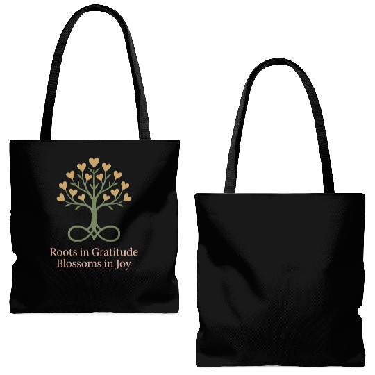 Gratitude Mindfulness Positive Affirmation Daily Tote Bags (AOP)