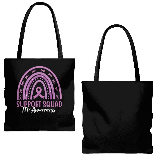 Rainbow Support Squad ITP Awareness Tote Bags (AOP)