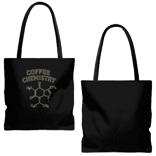 Coffee Chemistry Design Tote Bags (AOP)