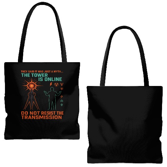 Signal 1 – Do Not Resist the Transmission Tote Bags (AOP)