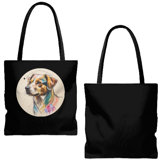 Dog Balloon Tote Bags (AOP)