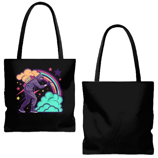 Street Art Ninja Tote Bags (AOP)