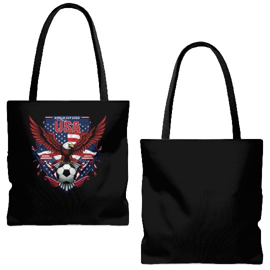 USA Soccer World Cup 2026 Eagle Patriotic Apparel Tote Bags (AOP)
