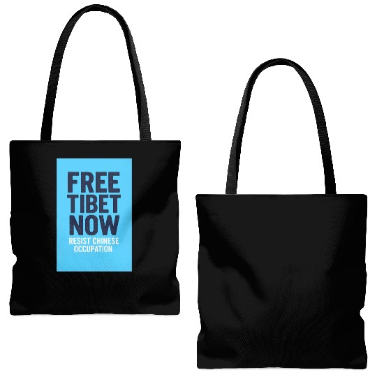 FREE TIBET NOW! Resist chinese occupation Tote Bags (AOP)