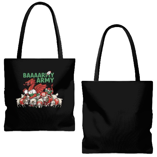 Dragon Rugby Fan Squad  Tote Bags (AOP)