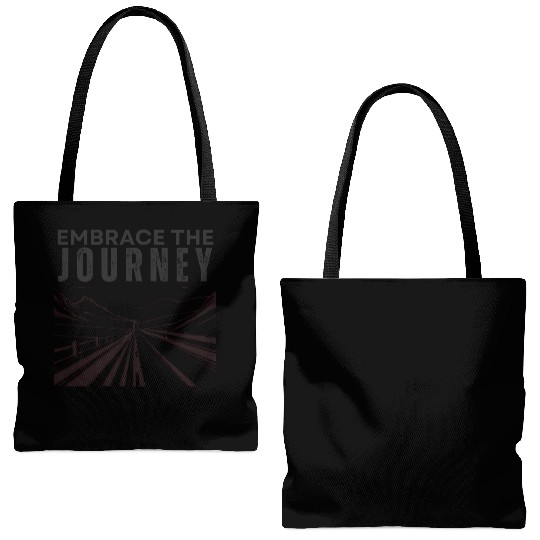 Embrace the Journey Positive Adventure Tote Bags (AOP)