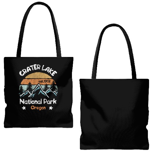 Crater Lake Oregon US National Park Camping Hiking Tote Bags (AOP)