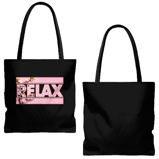 Cherry Blossom Relax Logo Tote Bags (AOP)