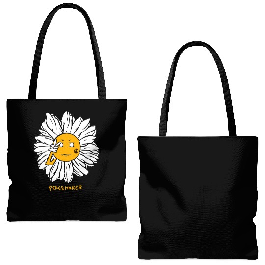 Peaceful Daisy Sunflowers Design Tote Bags (AOP)