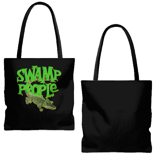 Swamp People Alligators Tote Bags (AOP)