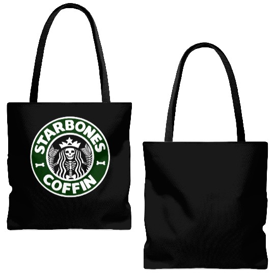 Starbones Coffin Tote Bags (AOP)