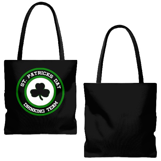 Sta Patrick's Day Drinking Team Tote Bags (AOP)
