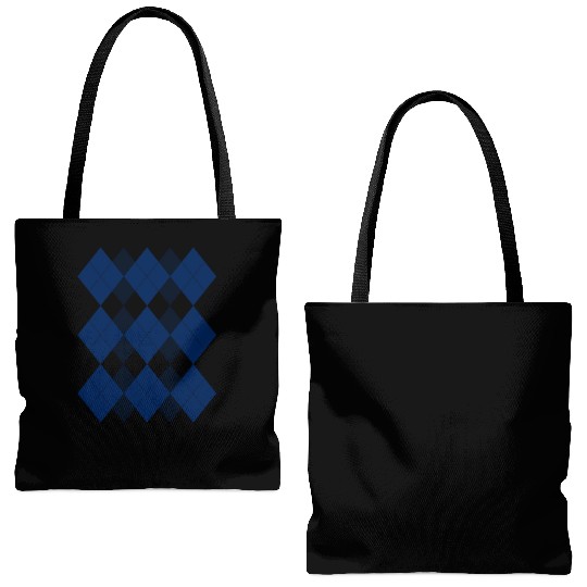 Argyle Tote Bags (AOP)