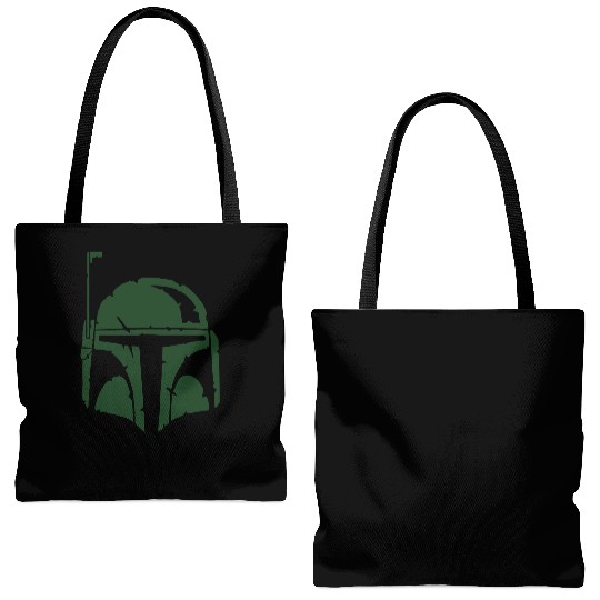 Boba Fett Helmet Worn Tote Bags (AOP)