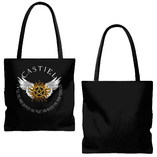 Castiel Protection Symbol Tote Bags (AOP)