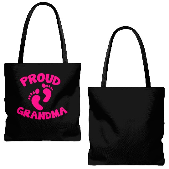 proud grandma with cute little maternity feet Tote Bags (AOP)