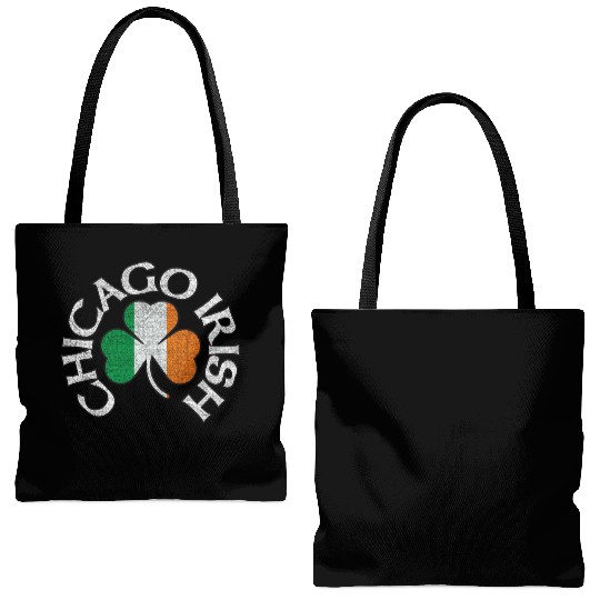 Chicago Irish Shamrock Apparel Tote Bags (AOP)