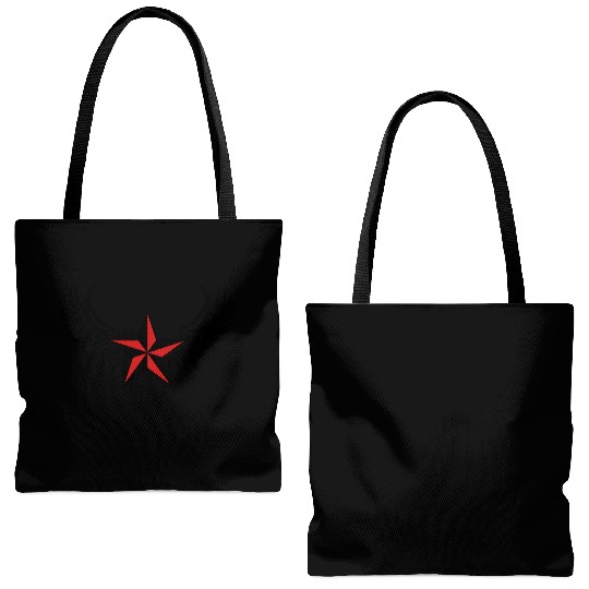 Nautical Star Wings, Tattoo Style, Protection Sign Tote Bags (AOP)