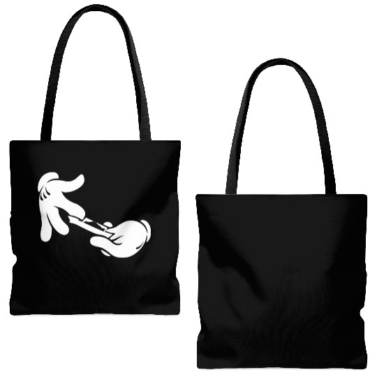 Mickey hands roll rolling green Tote Bags (AOP)