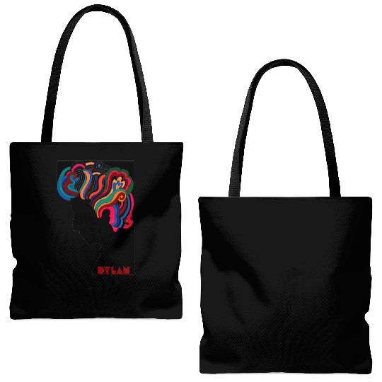 Bob Dylan icon Tote Bags (AOP)