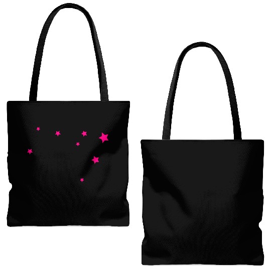 Stars, Pink, Bling Bling, Hen Nights Tote Bags (AOP)