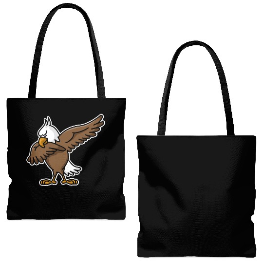 Dabbing dab proud American Eagle coat of arms Tote Bags (AOP)