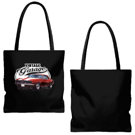 Vintage Camaro Garage Tote Bags (AOP)