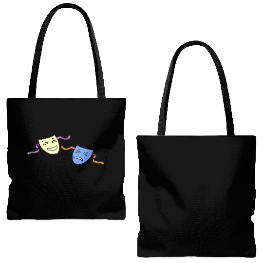 Beagle Bros Comedy Tragedy Tote Bags (AOP)