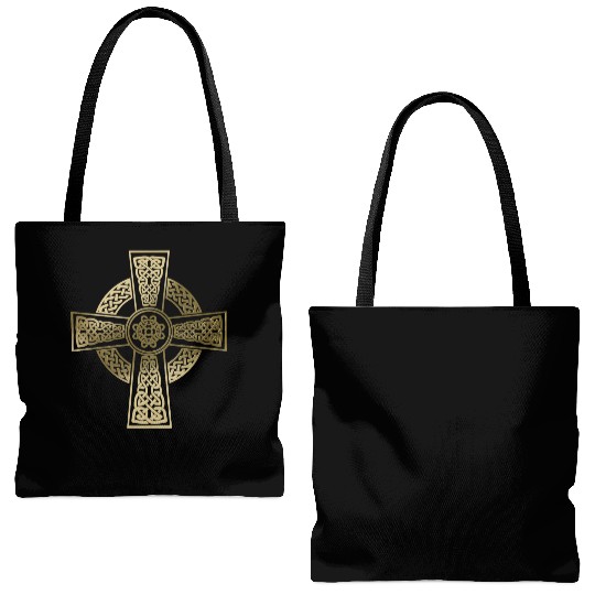 Celtic cross Tote Bags (AOP)