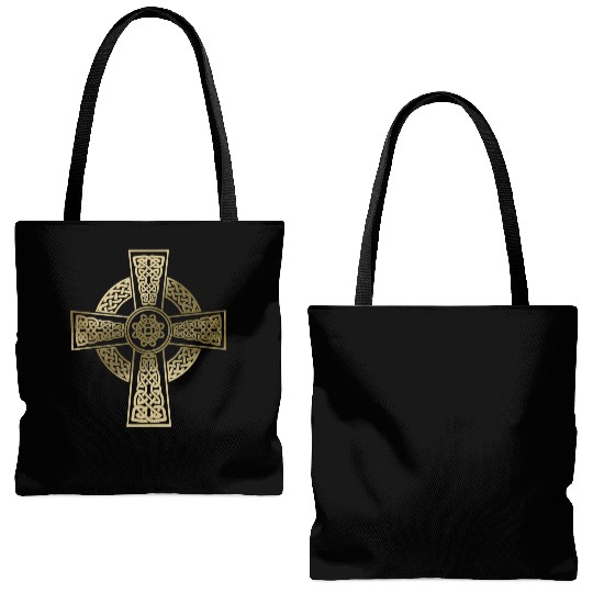 Celtic cross Tote Bags (AOP)