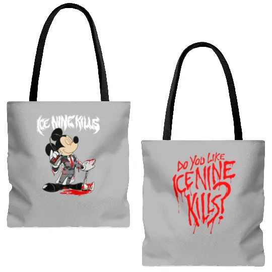 Mickey Ice Nine Tote Bags (AOP), Halloween Ice Nine Disney Tote Bags (AOP)