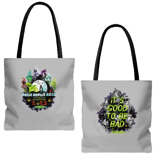 Oogie Boogie Bash 2023 Tote Bags (AOP), Vintage Retro Disneyland halloween party 2023 Tote Bags (AOP)