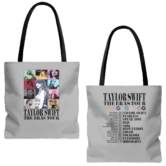 Discover Kid Taylor Eras Tour Tote Bags (AOP), Youth Taylor Merch