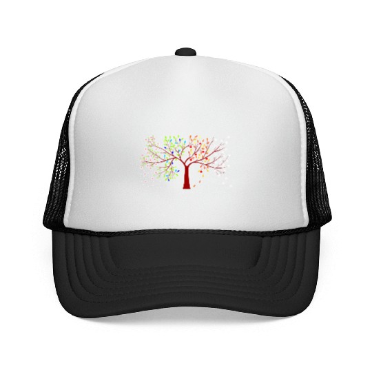 four seasons tree Trucker Caps