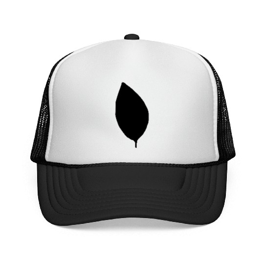 apple tree leaf silhouette Trucker Caps