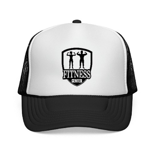 fitness center logo Trucker Caps