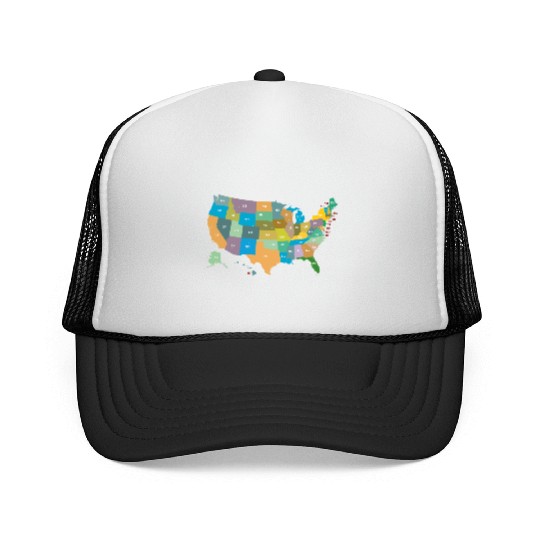 US States Trucker Caps