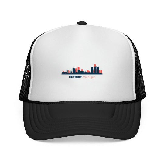 Detroit, Michigan Trucker Caps