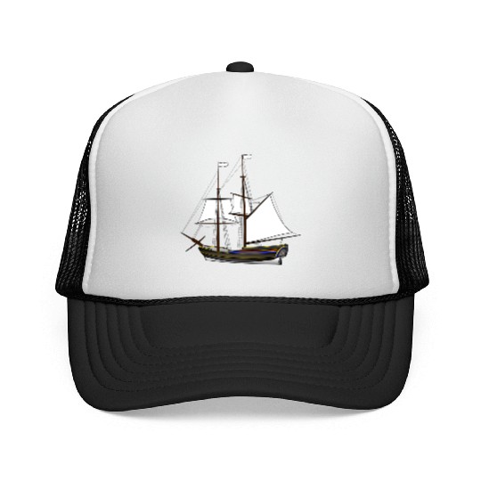 ship boat canoe sailboat submarine yacht anchor405 Trucker Caps