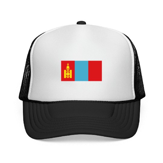 flag mongolia Trucker Caps
