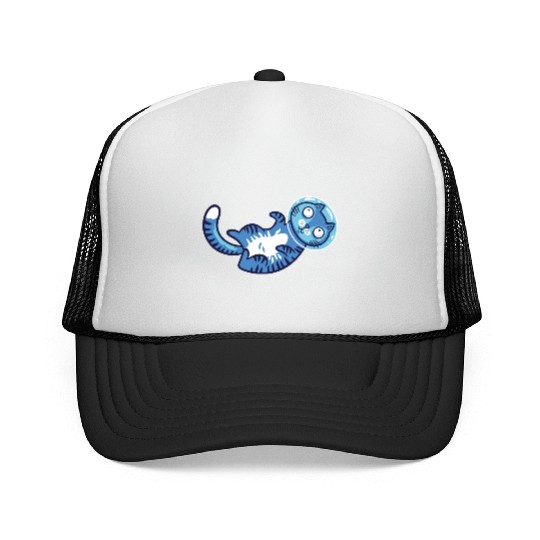 Space cat Trucker Caps