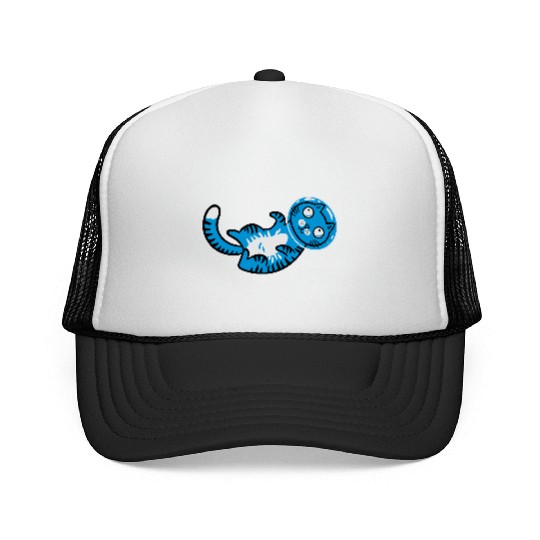 Space cat Trucker Caps