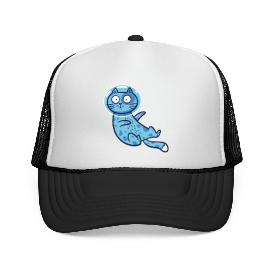Space cat Trucker Caps