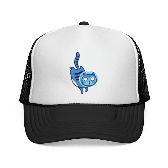 Space cat Trucker Caps